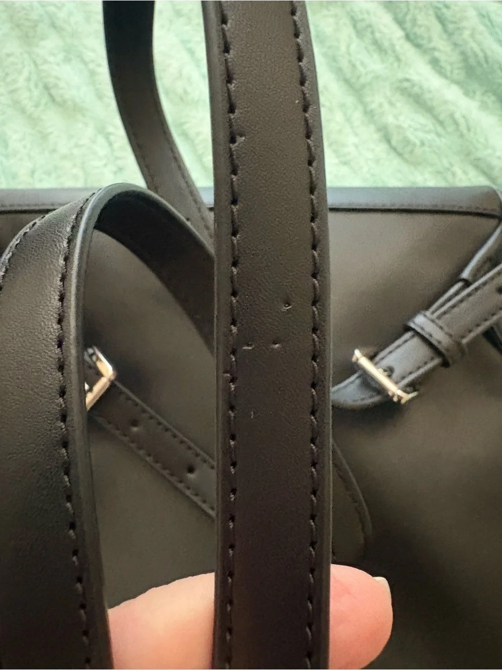 Michael Kors Black Pebbled Leather Mini Backpack